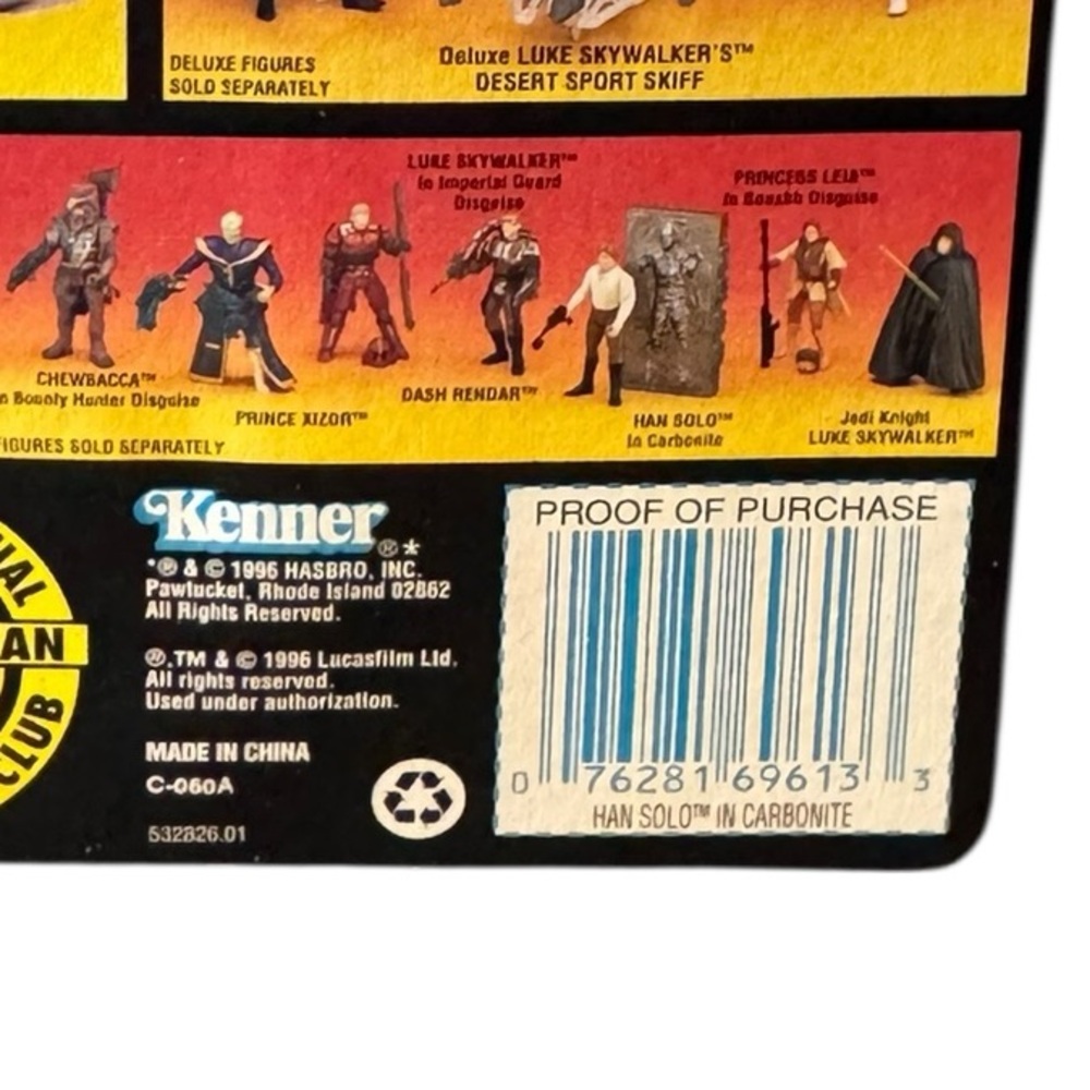 Star Wars Power of the Force Action Figure Han Solo Frozen in Carbonite Block - Picture 6 of 6